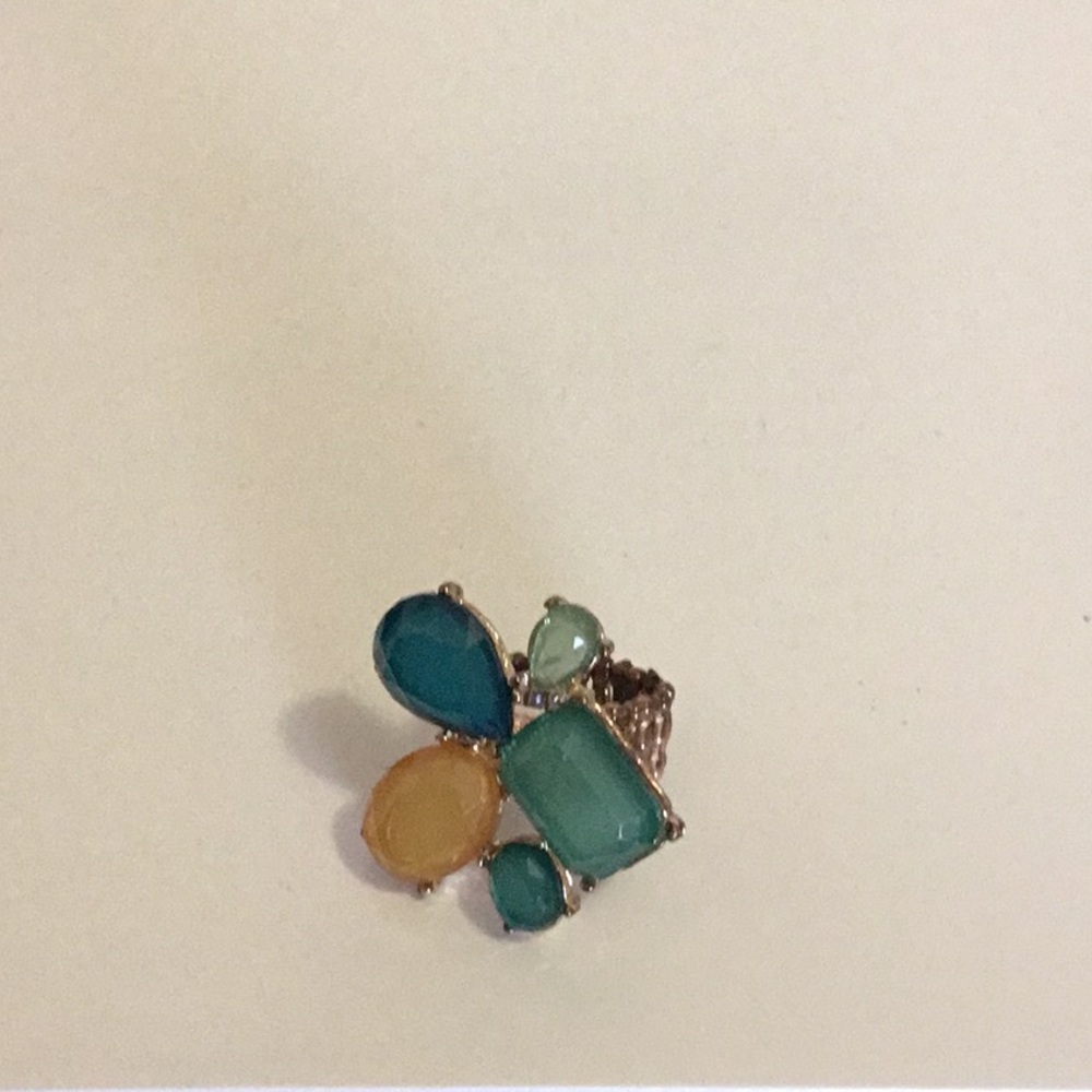 1 multi colored gemstone ring